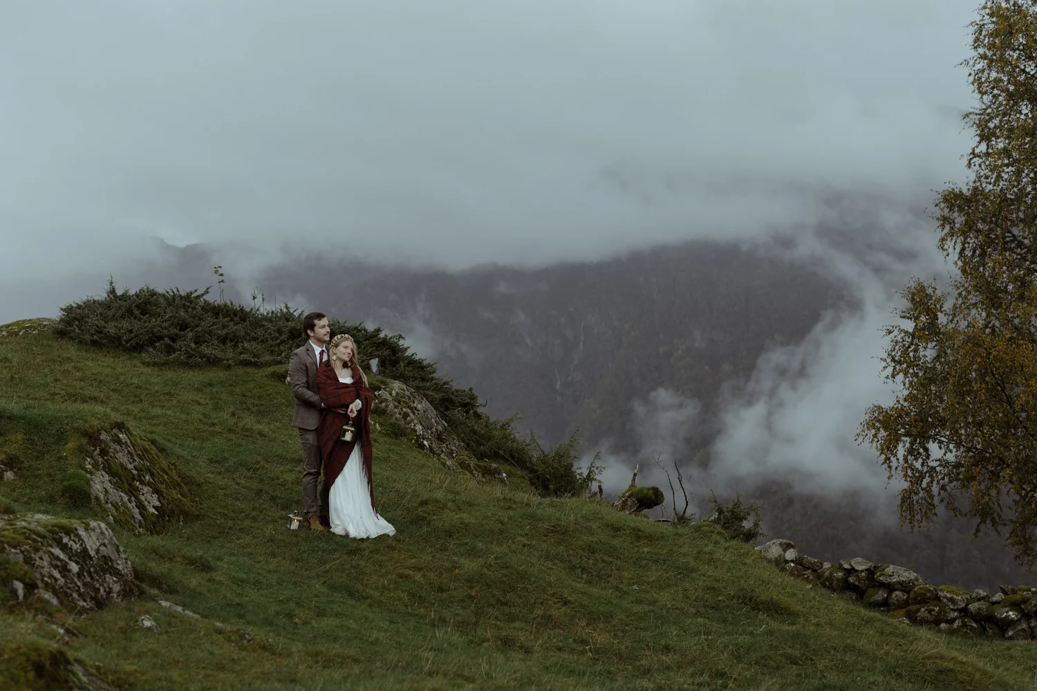 Solene & Gauthier, elopement in Norway