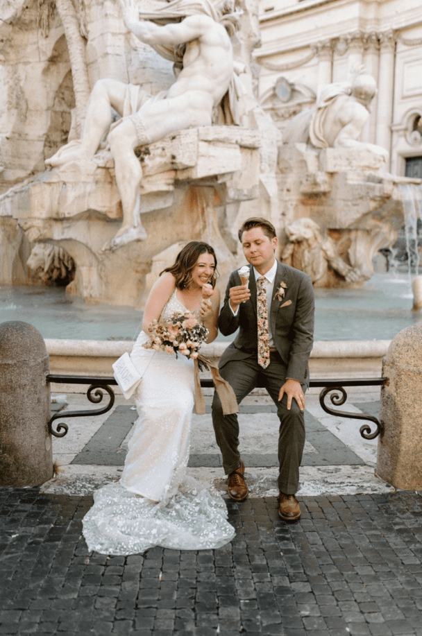 Madeline & Blake, elopement in Rome