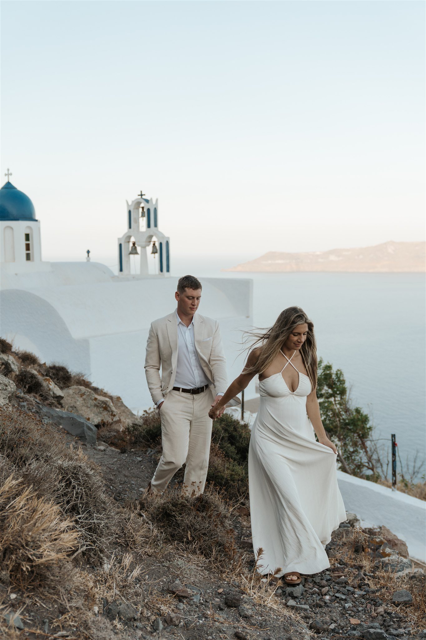 Katelyn & Triston, elopement in Santorini
