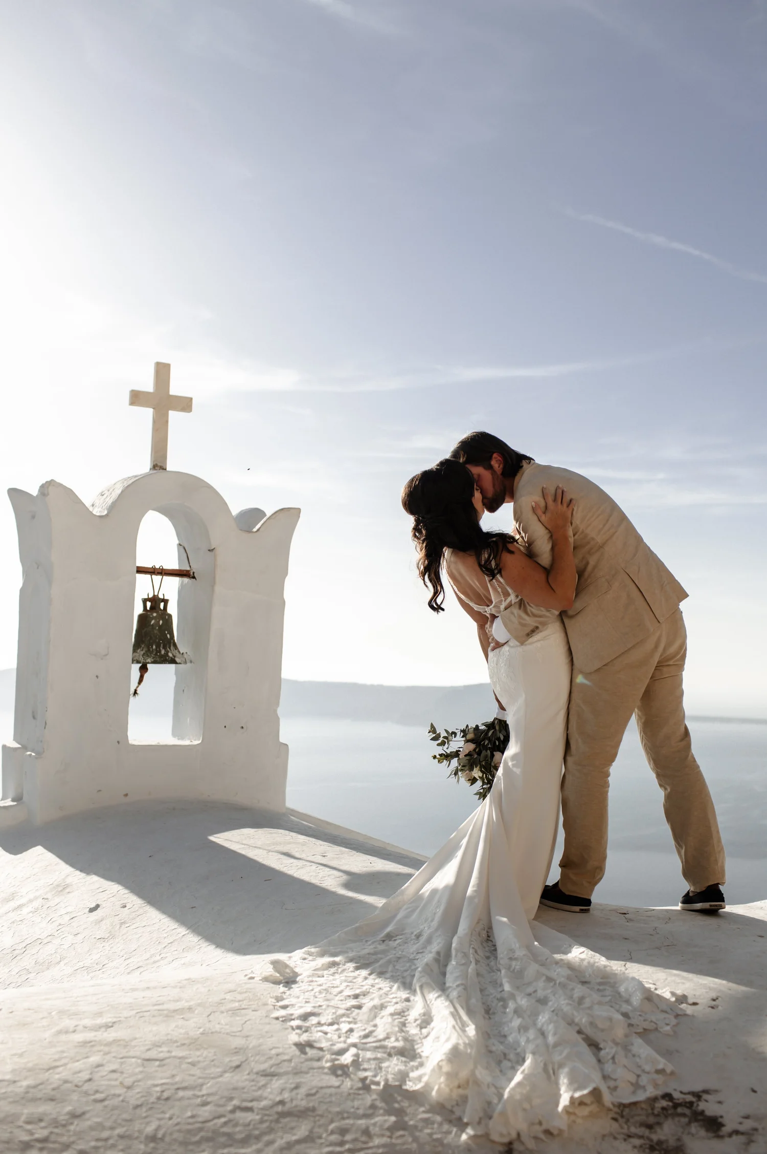 Haley & John, elopement in Santorini