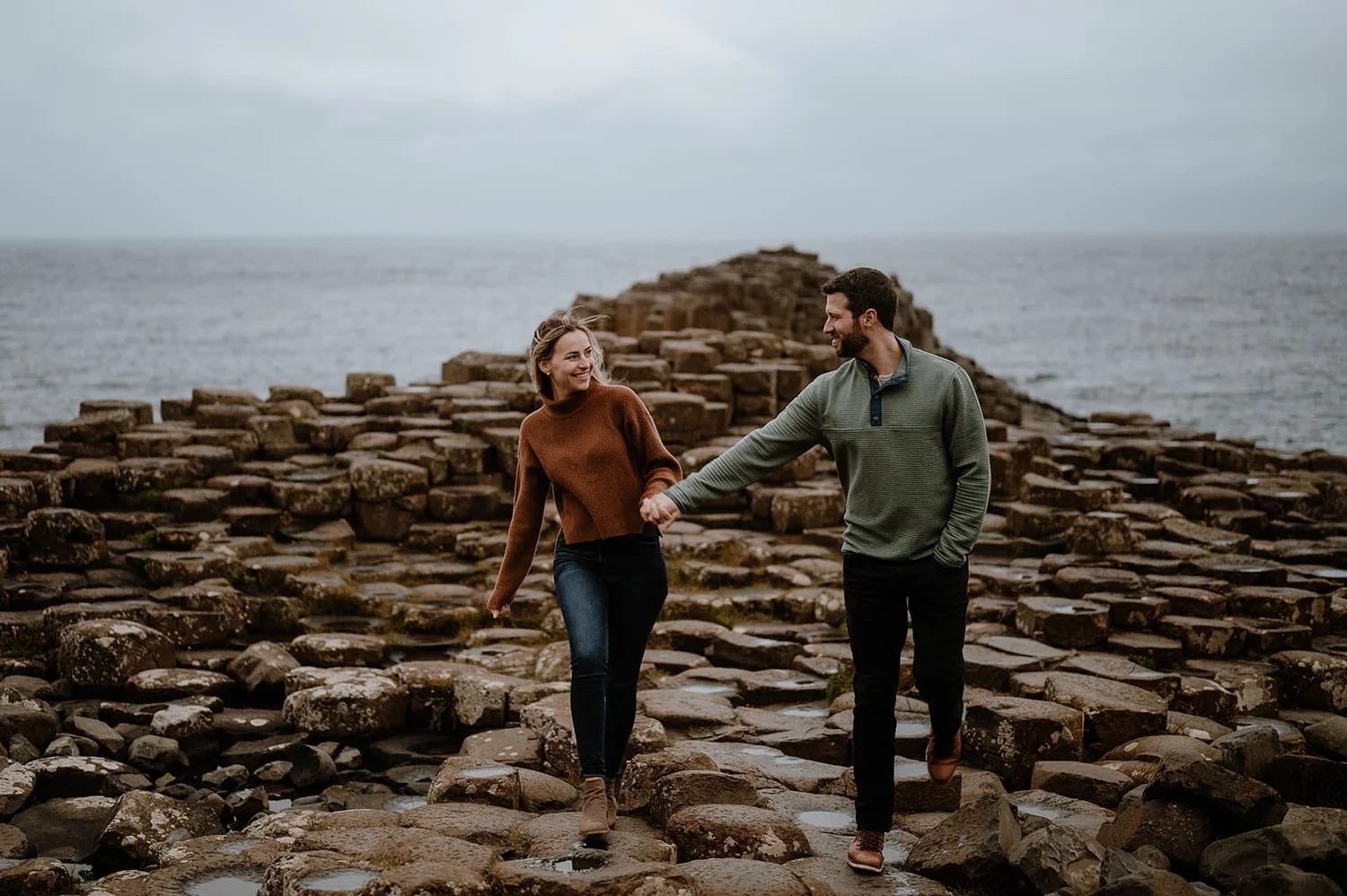 Charlotte & Max, elopement in Giant Causeway & Dunseverick, Northern Ireland