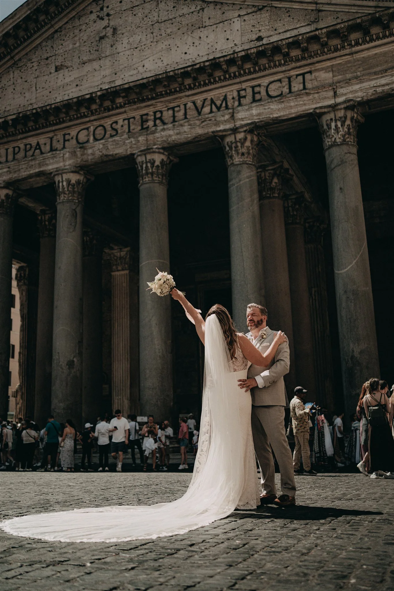 Janee & Aaron, elopement in Rome