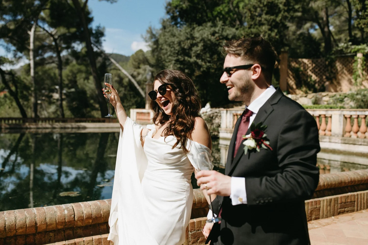 sunset wedding