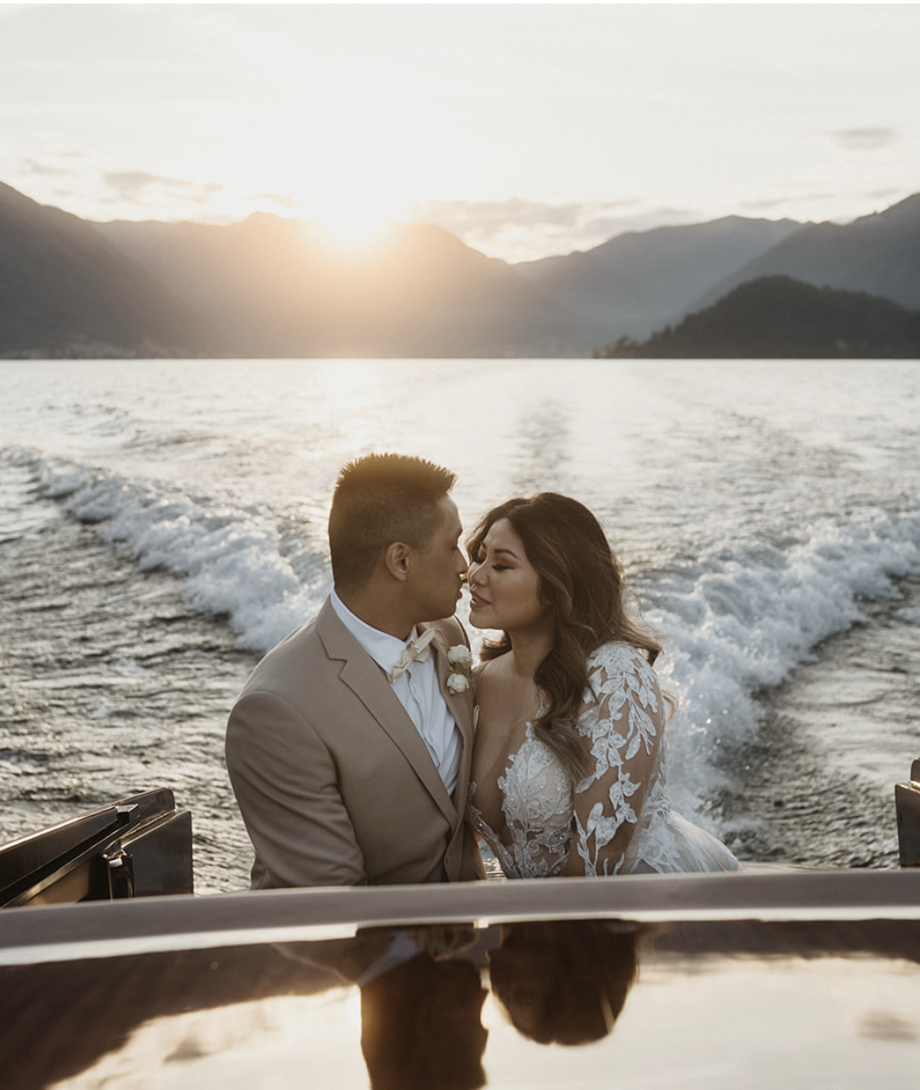 Lea & Kylle, elopement in Lake Como
