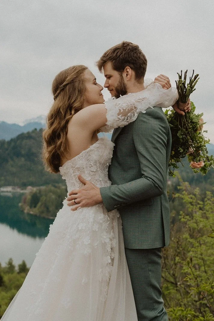 lake elopement in slovenia
