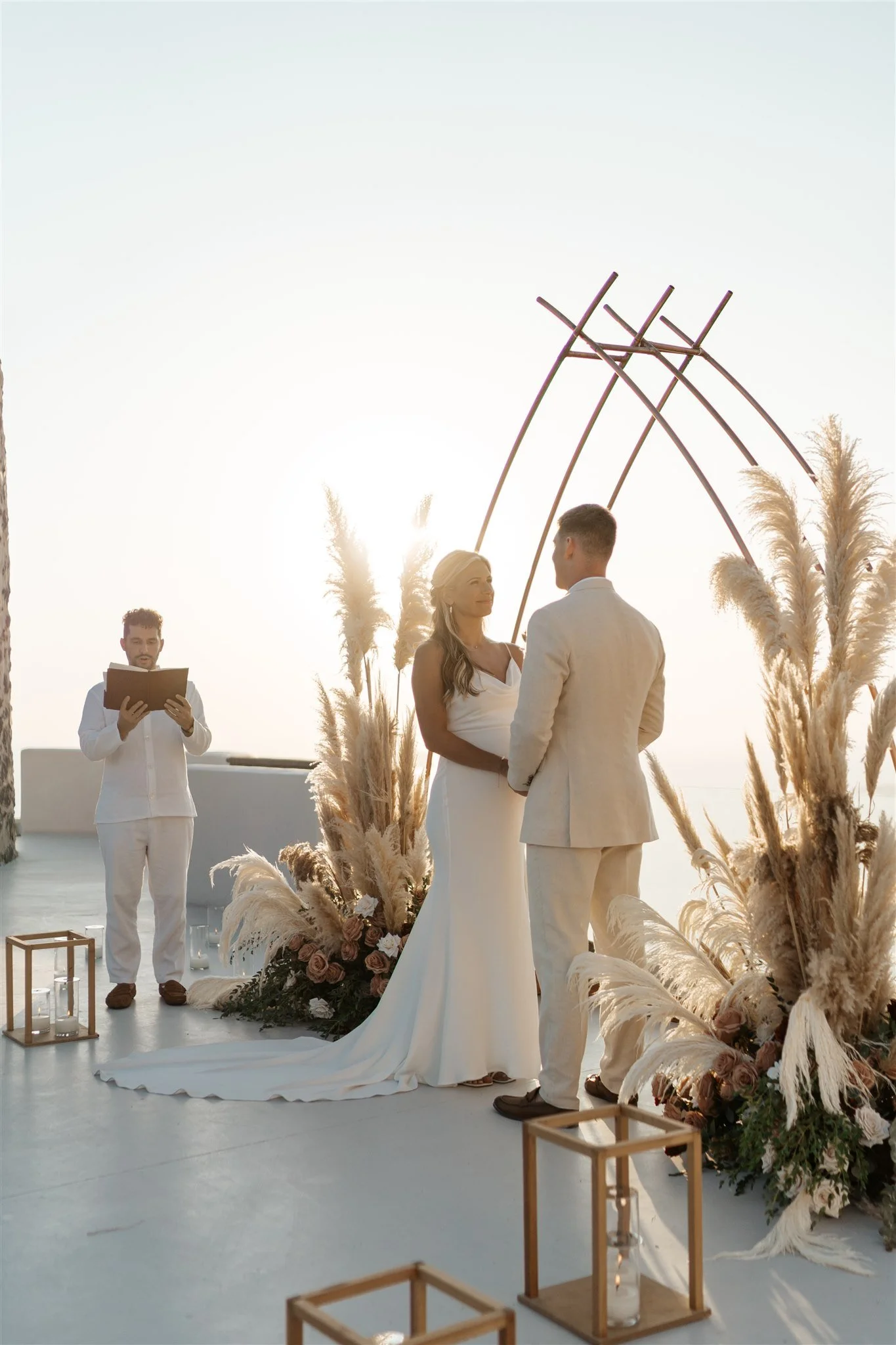Katelyn & Triston, elopement in Santorini