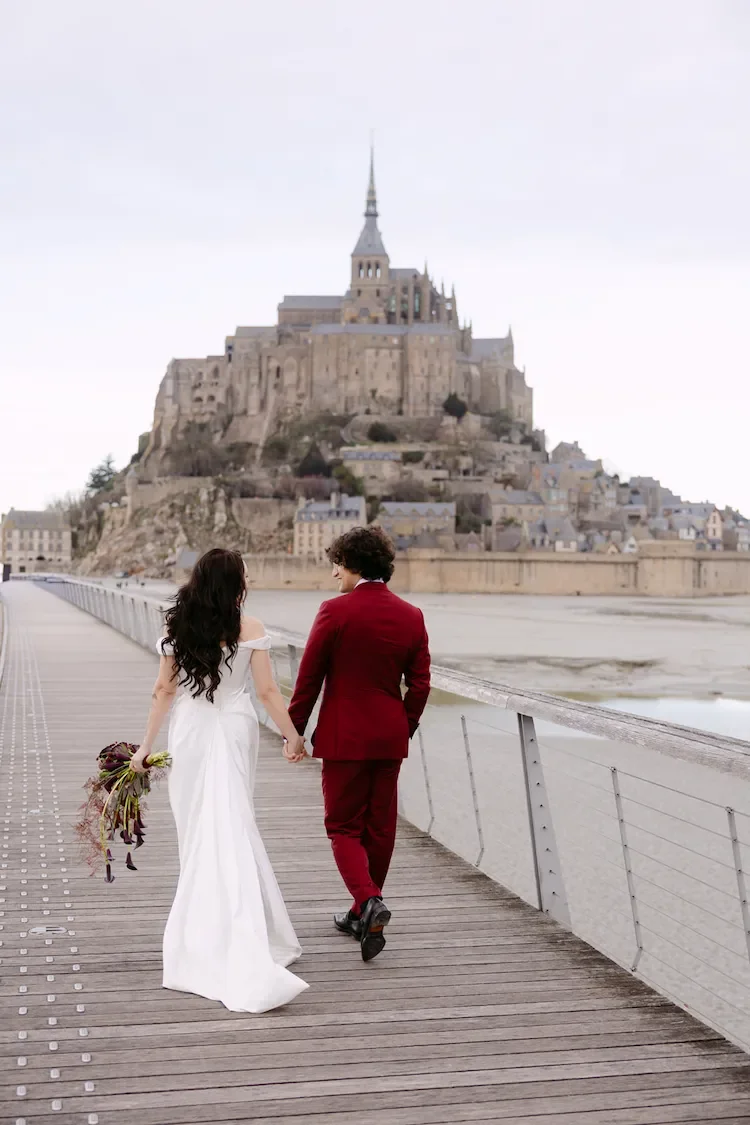 Mont Saint-Michel elopement photography